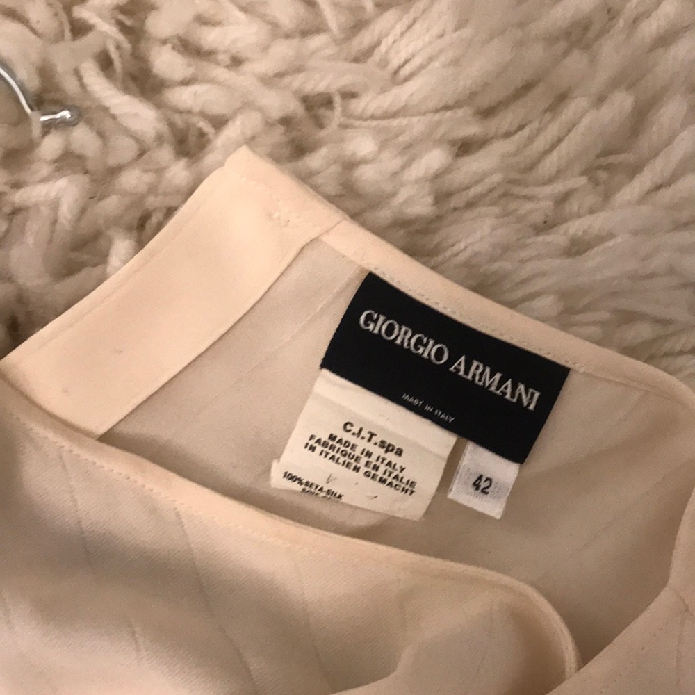 Cream Armani tank top blood. Stunning condition